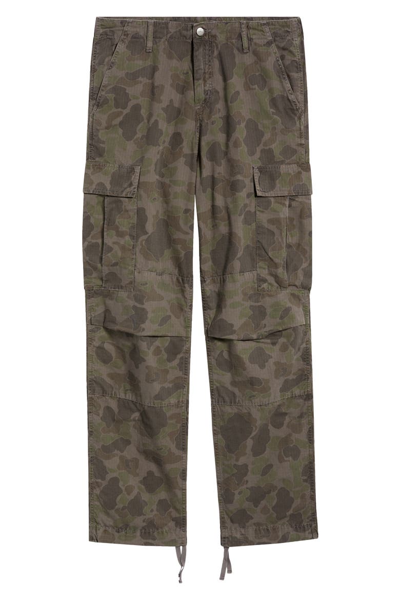 Camo Cotton Duck Cargo Pants, Alternate, color, CAMO DUCK / PORPH