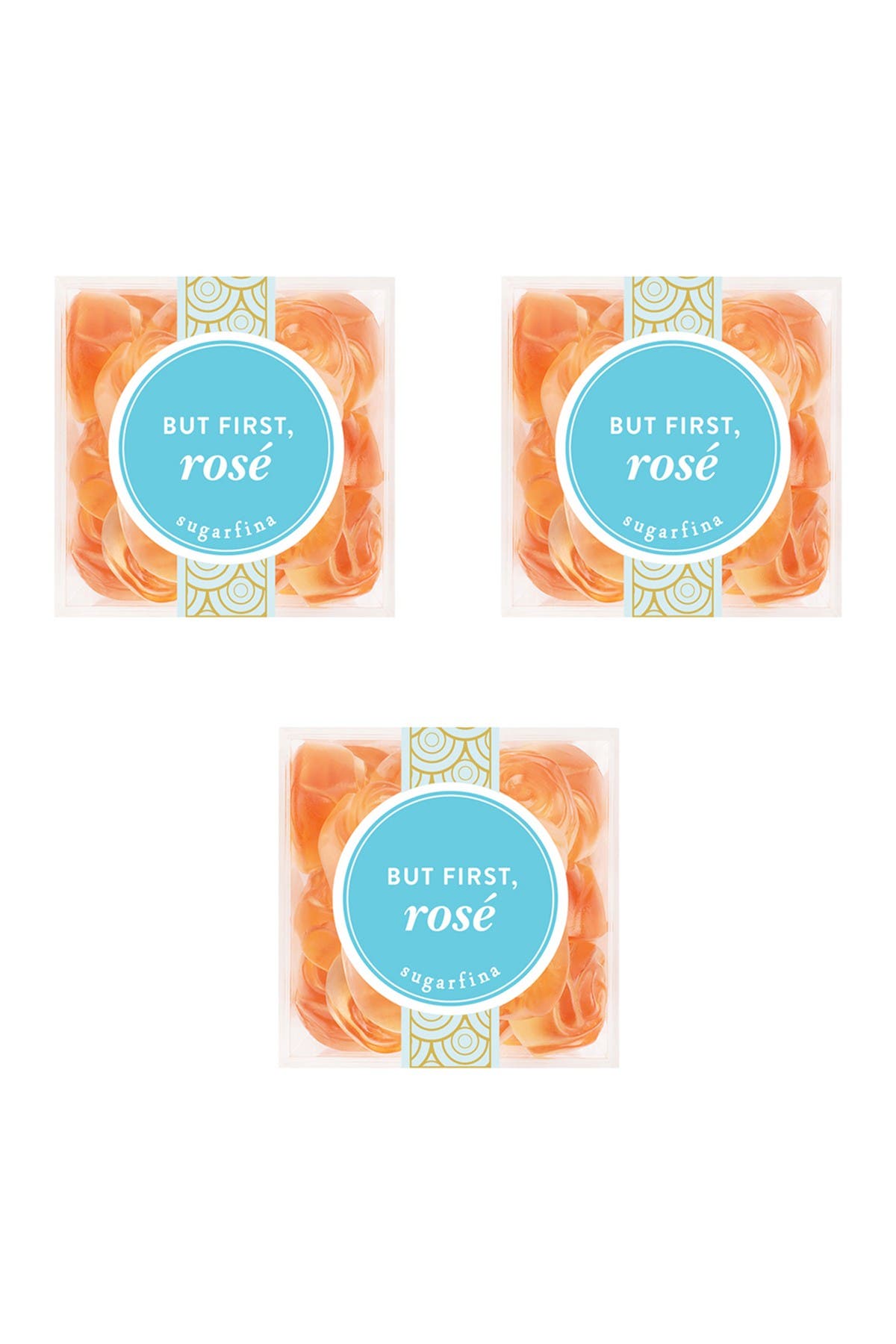 sugarfina But First, Rose (Roses) - Small Cube 3-Piece Kit