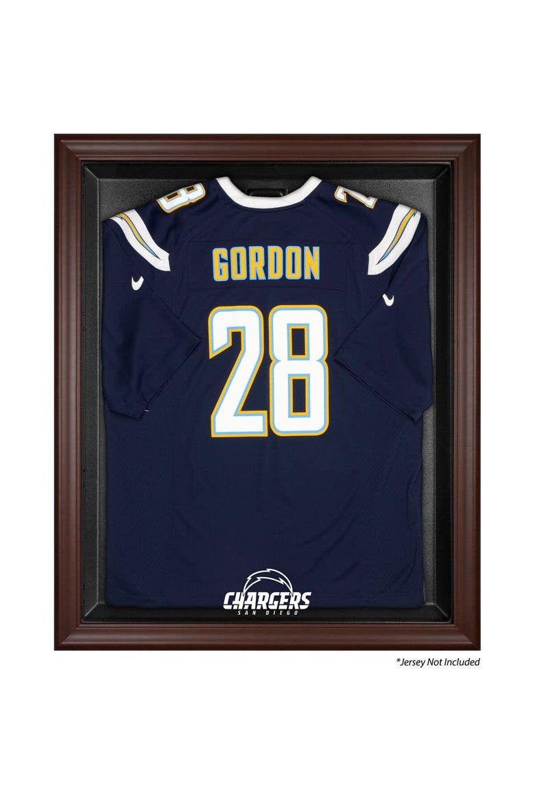 San Diego Chargers Brown Framed Logo Jersey Display Case, Main, color, Brown
