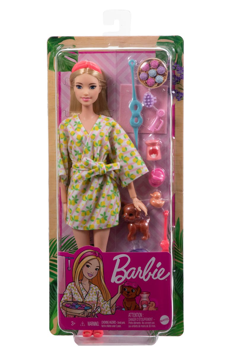 Barbie Self-Care Spa Day Barbie<sup>®</sup> Doll With Puppy & Accessories, Alternate, color,