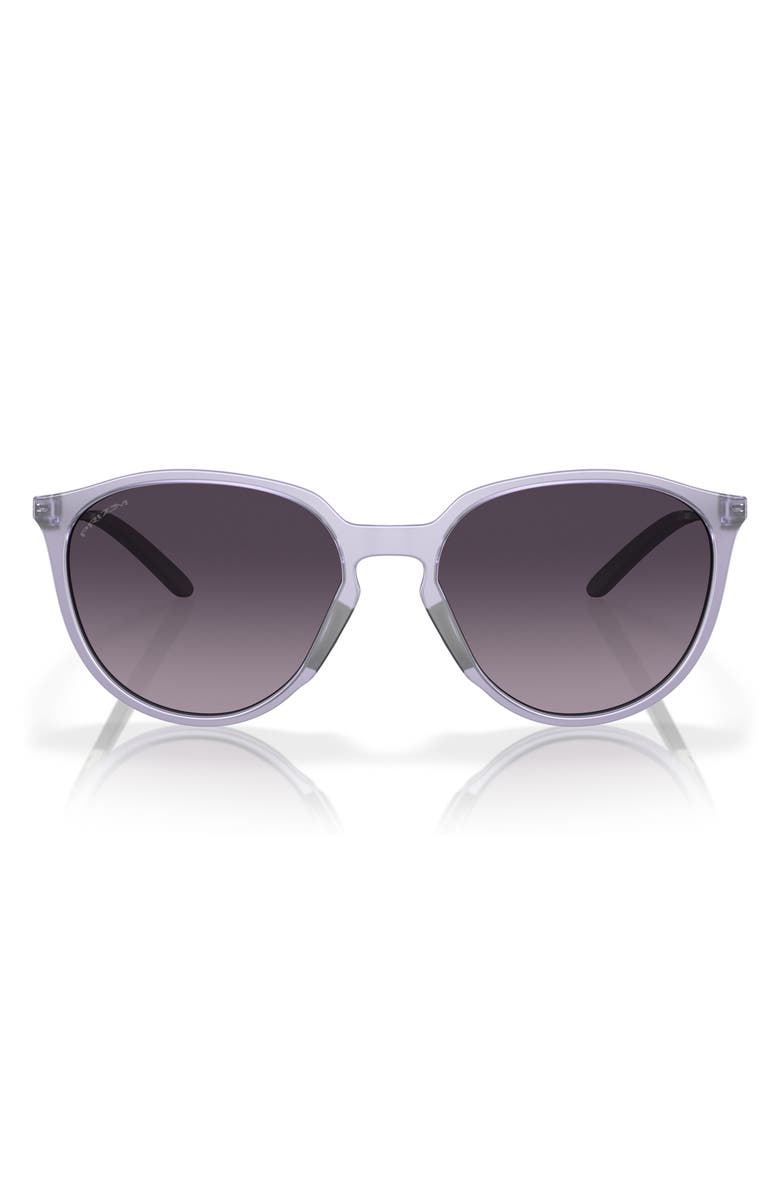 Oakley Sielo 57mm Gradient Round Sunglasses, Main, color, Grey Gradient