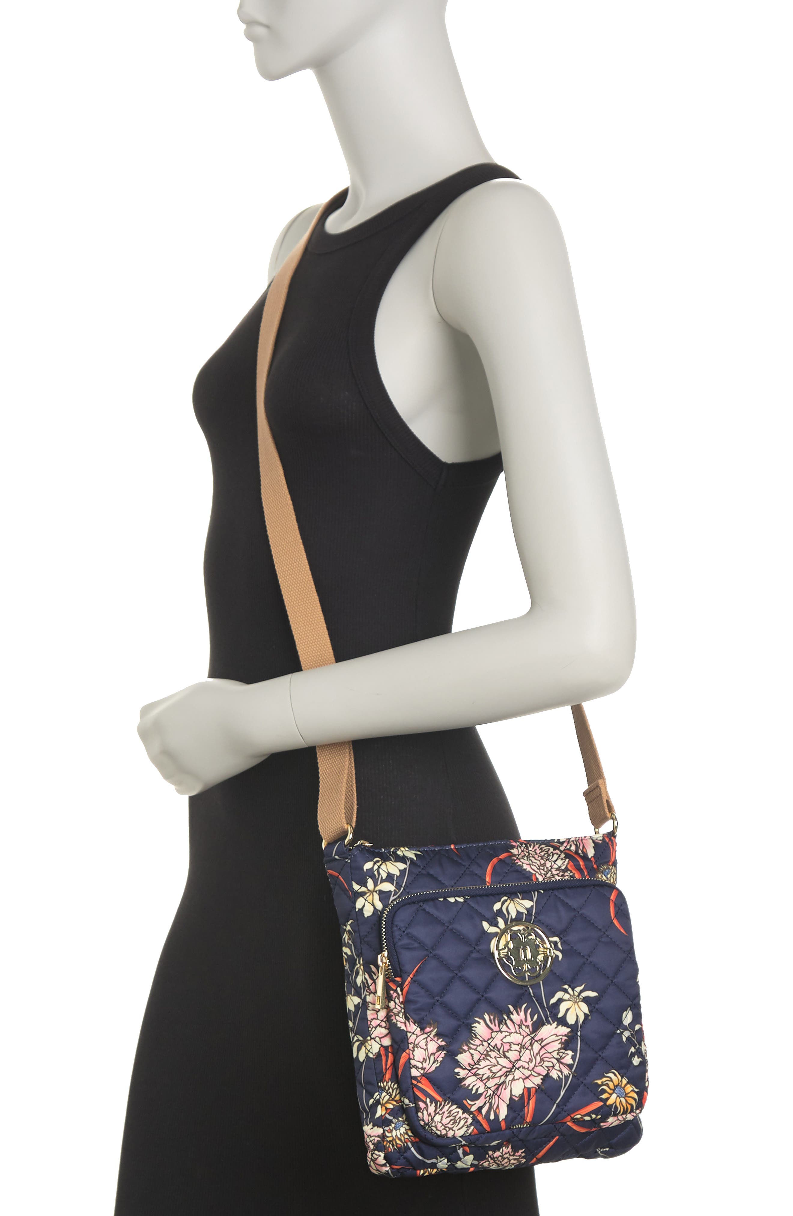 Nanette Lepore Floral Printed Washable Crossbody, Alternate, color, 