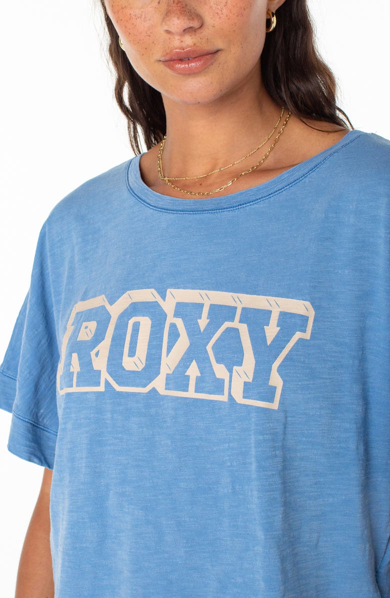 Roxy Uni Oversize Crop Graphic T-Shirt, Alternate, color, 