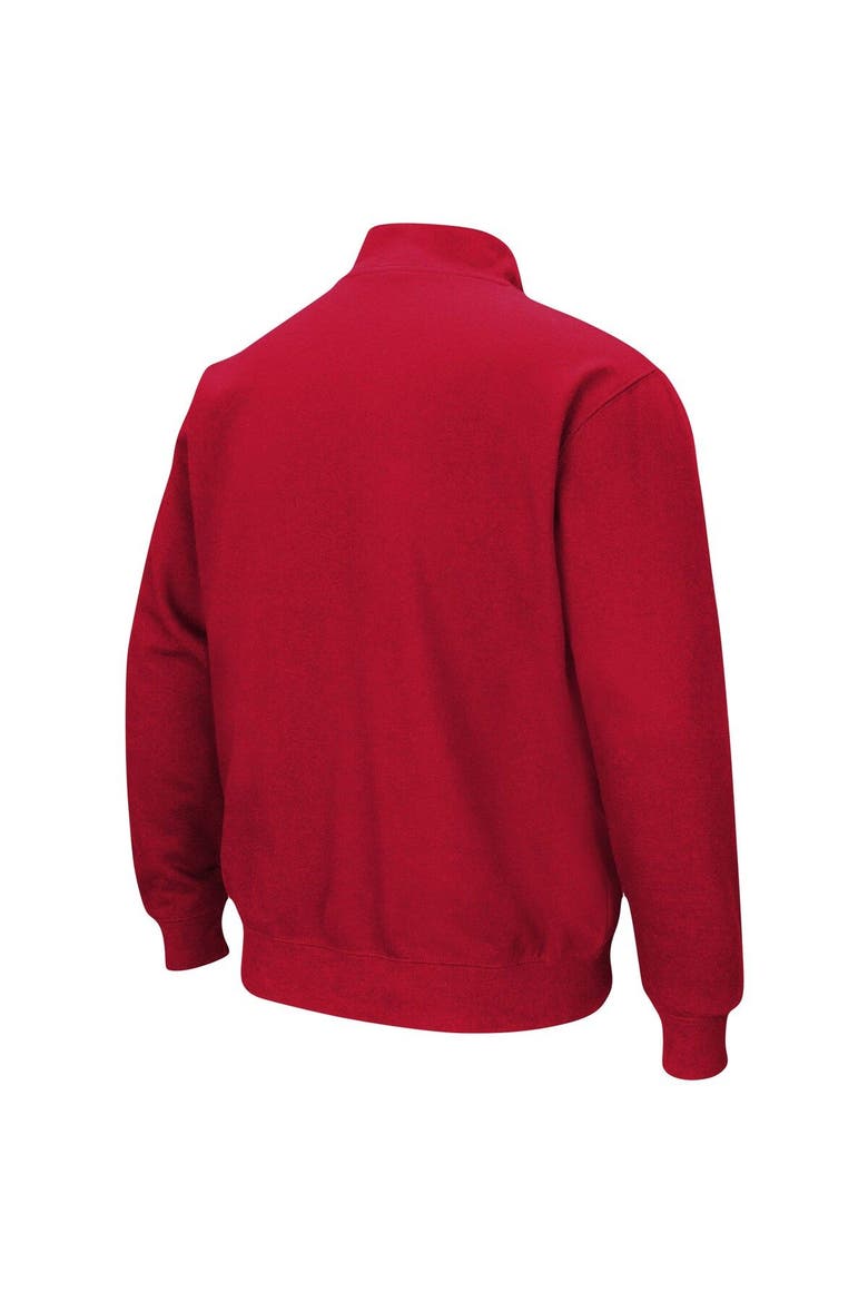 Men's Colosseum Red Miami University RedHawks Tortugas Logo Quarter-Zip Jacket, Alternate, color, Red