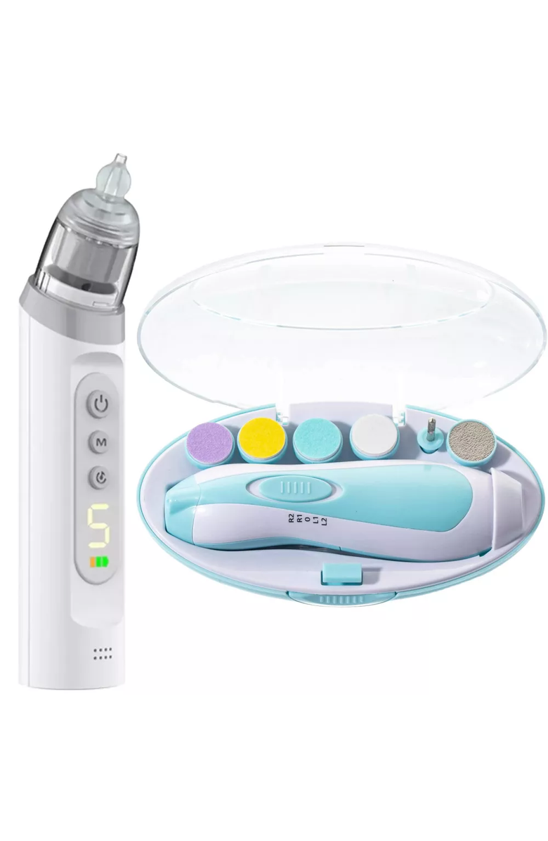 Sperric Electric Baby Grooming Set - Gentle Nasal Aspirator and Nail Trimmer, Alternate, color, Multicolor