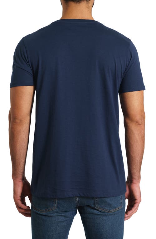 Jared Lang Solid T-shirt In Navy