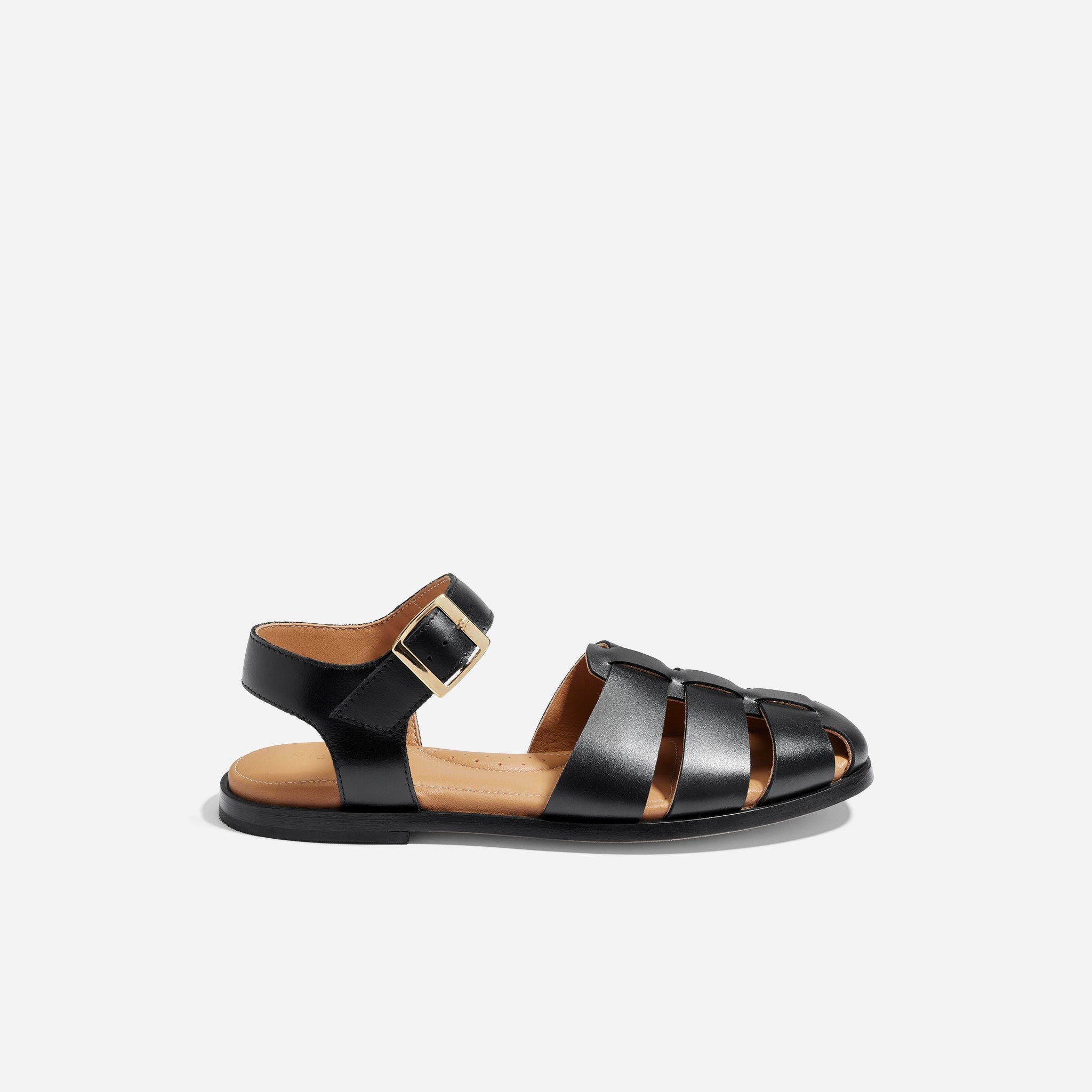 Mira Fisherman Sandal, Alternate, color, Black