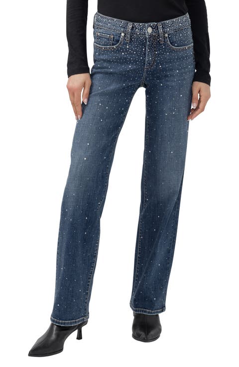 Suki Curvy Mid Rise Relaxed Straight Leg Jeans