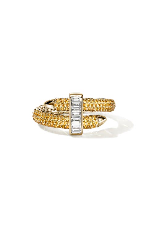 Artisan Series 18k Gold Sapphire Diamond Spear Ring