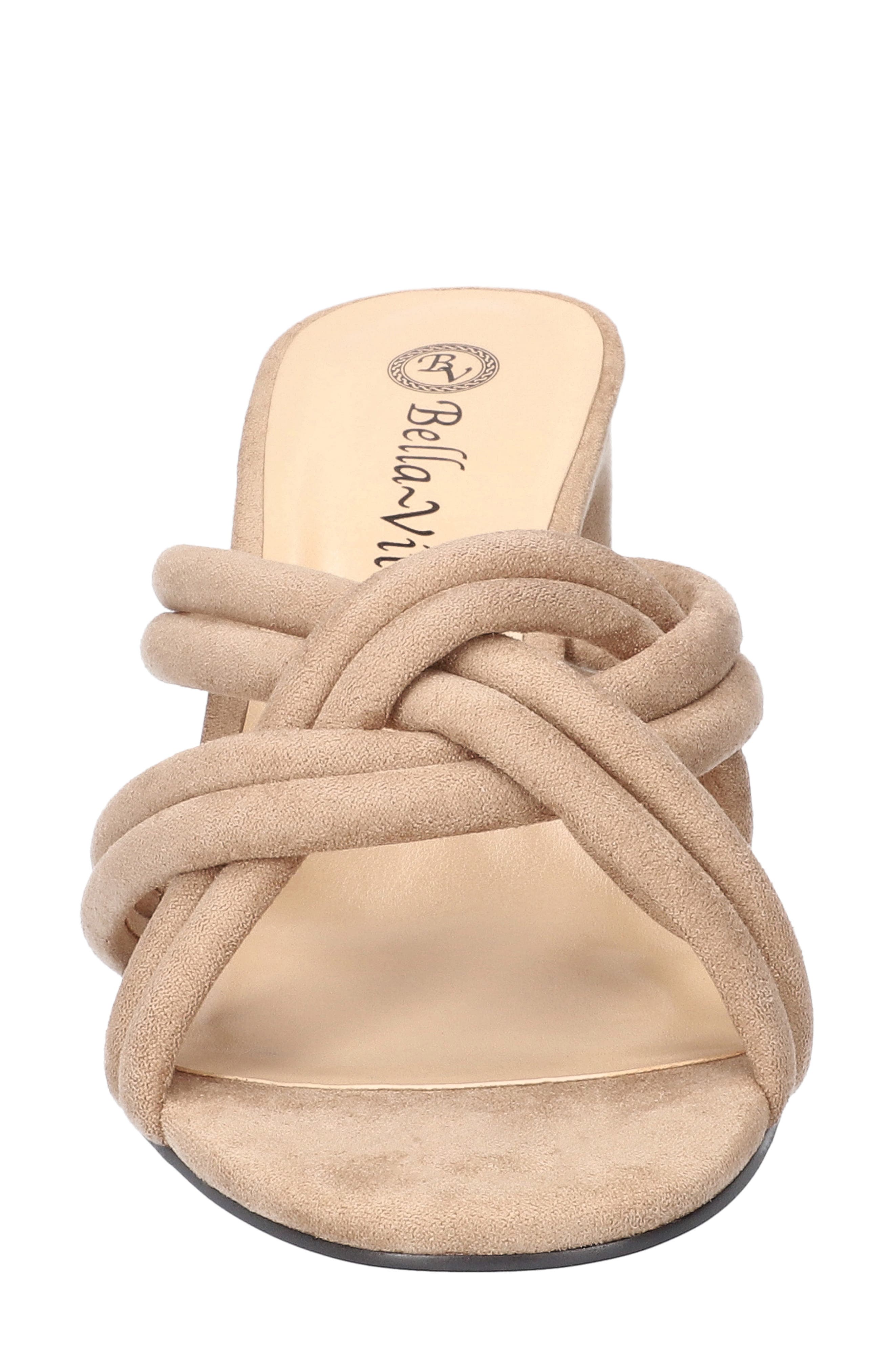 Carmen Slide Sandal, Alternate, color, ALMOND SUEDE
