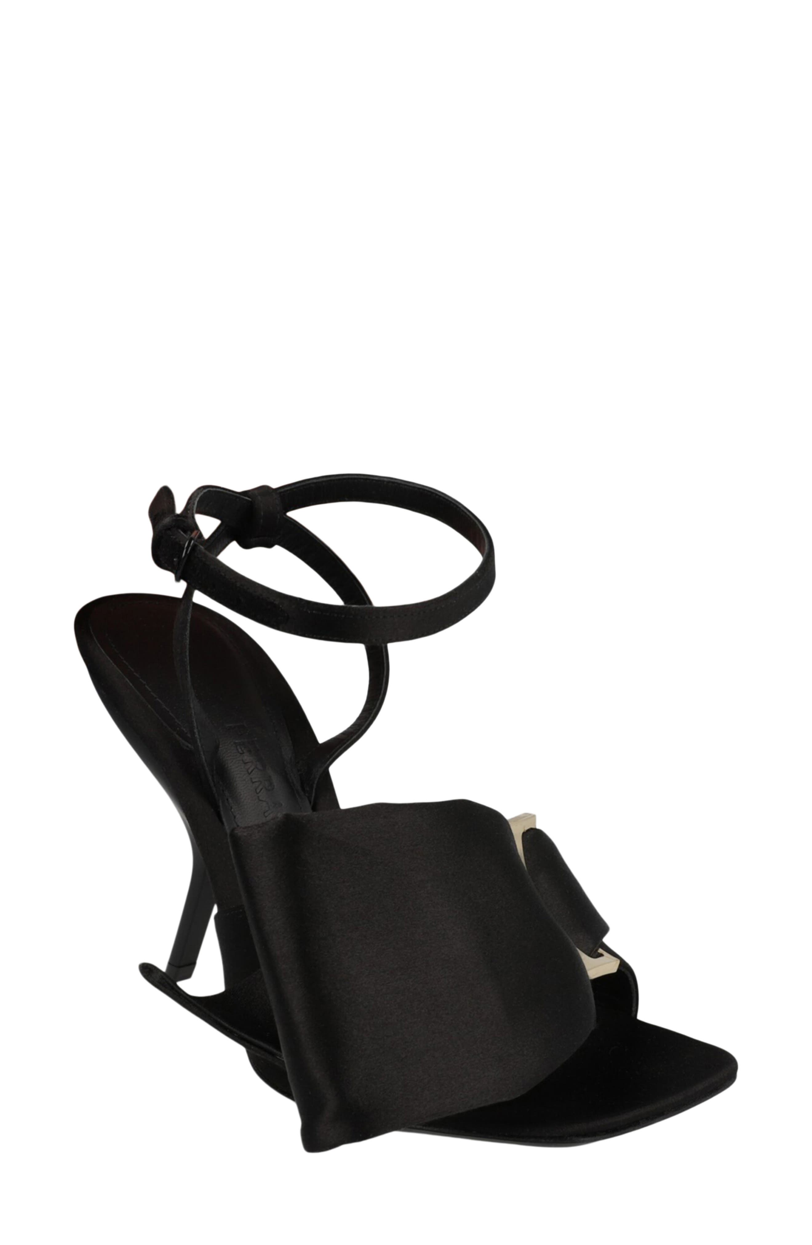 Helena Satin Ankle Strap Sandal