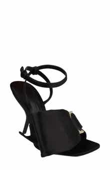 Helena Satin Ankle Strap Sandal