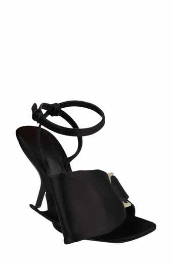 Helena Satin Ankle Strap Sandal
