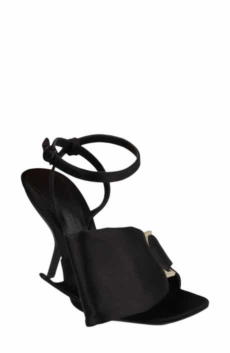 Helena Satin Ankle Strap Sandal