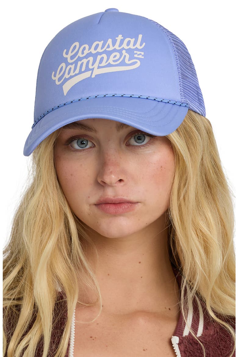 Coastal Campers Trucker Hat, Alternate, color, FRENCH BLUE