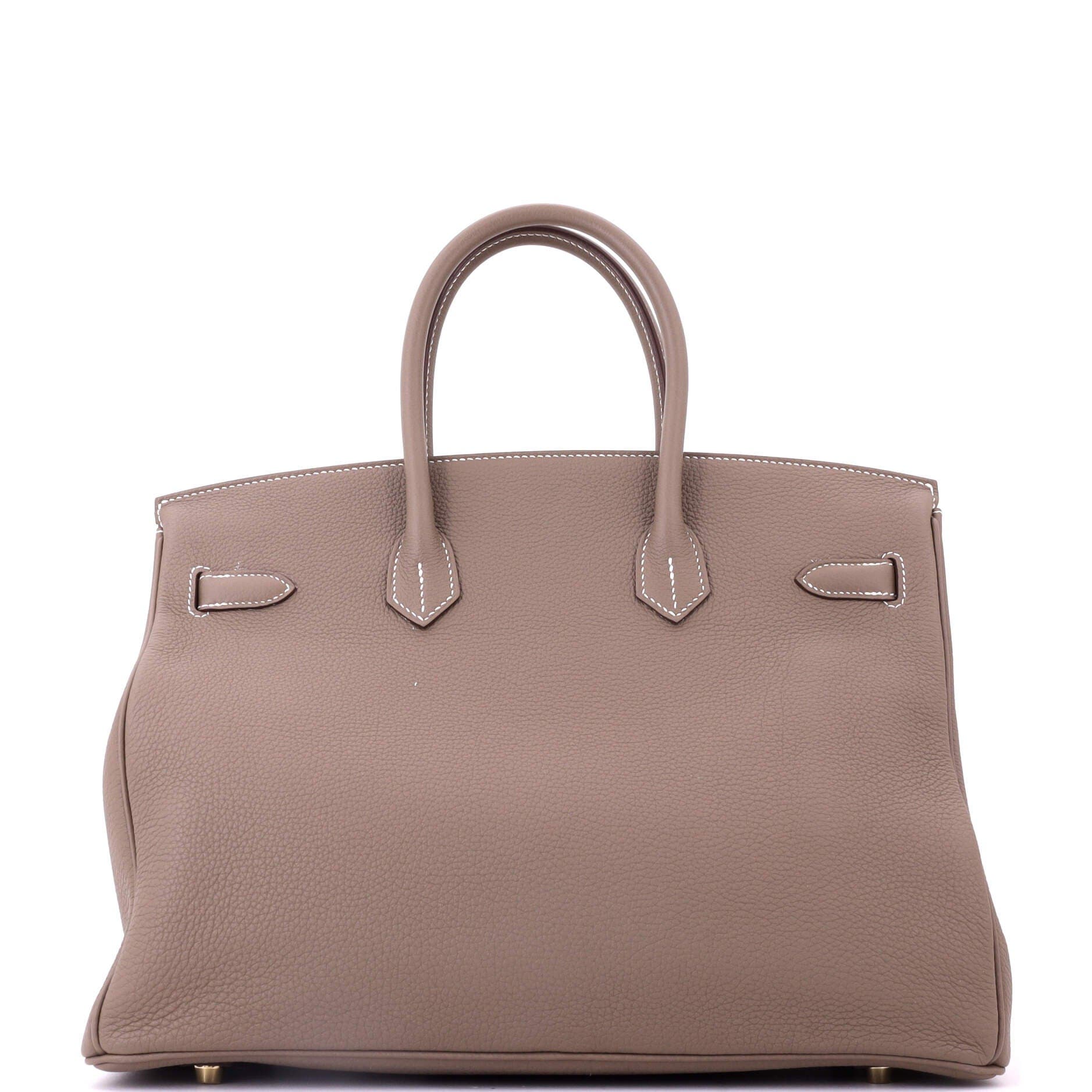 Pre-Owned Hermes Birkin Handbag Grey Togo with Gold Hardware 35, Alternate, color, Etoupe