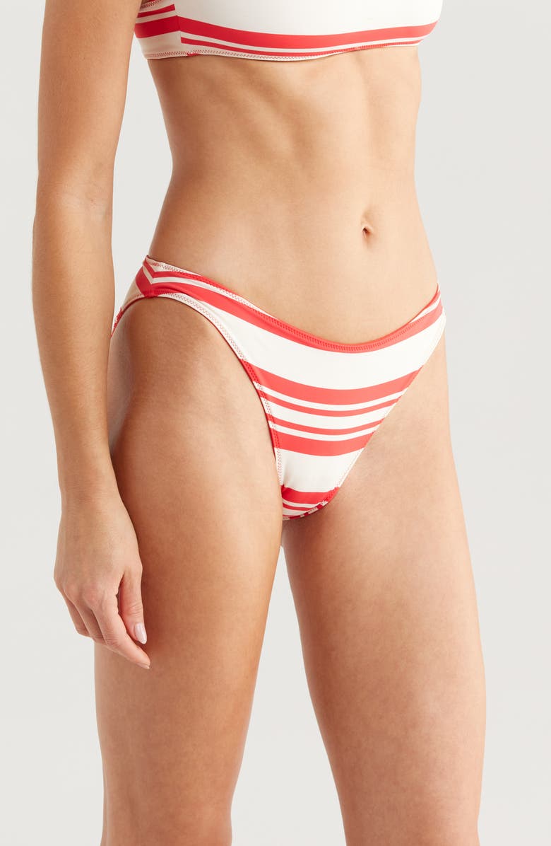 Solid & Striped The Tati Bikini Bottoms, Alternate, color, Apple Red