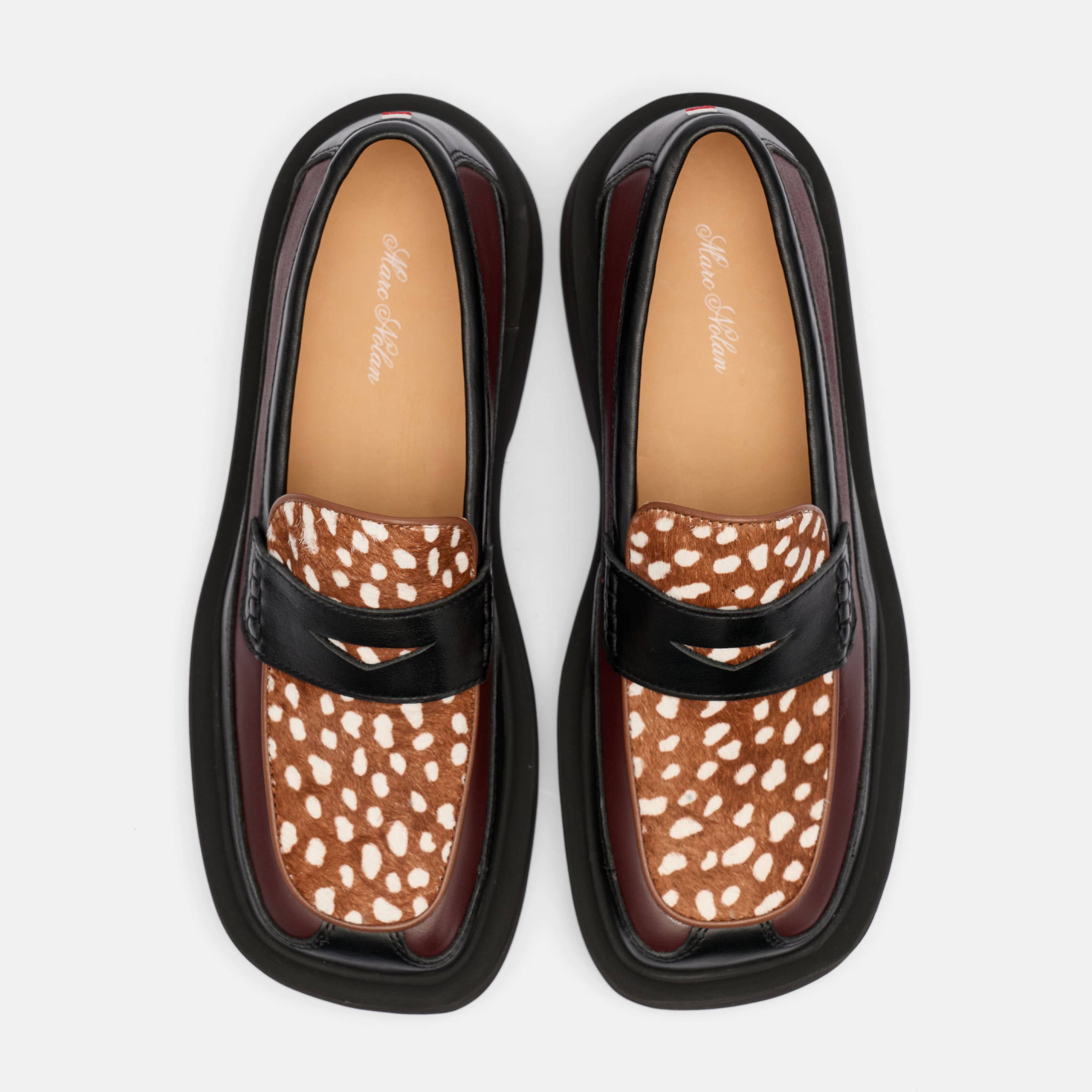 Melba Penny Loafer, Alternate, color, Black/Cherry/Brown