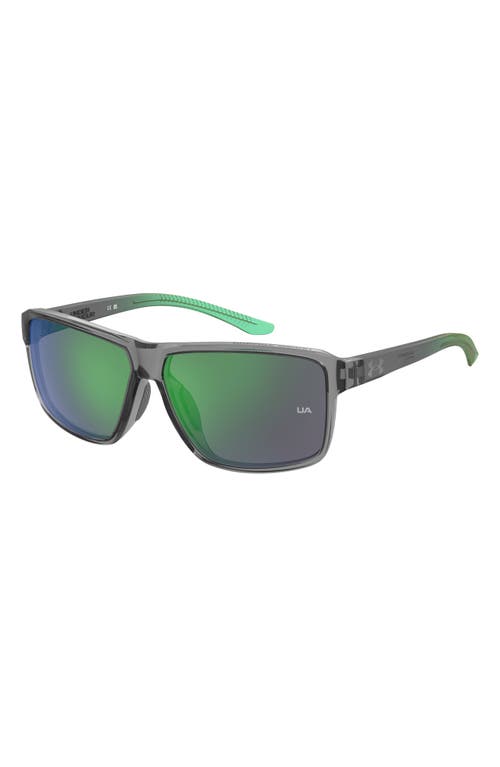 Under Armour Kickoff Square Sunglasses In Gray