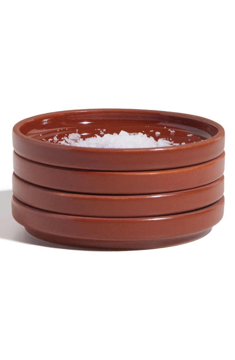 Our Place Set of 4 Tiny Plates, Alternate, color, Terracotta