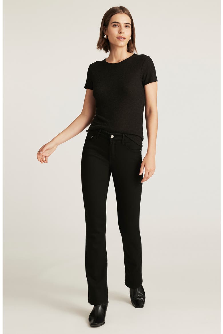 Molly Mid Rise Bootcut Jeans, Alternate, color, BLACK SUPERSOFT