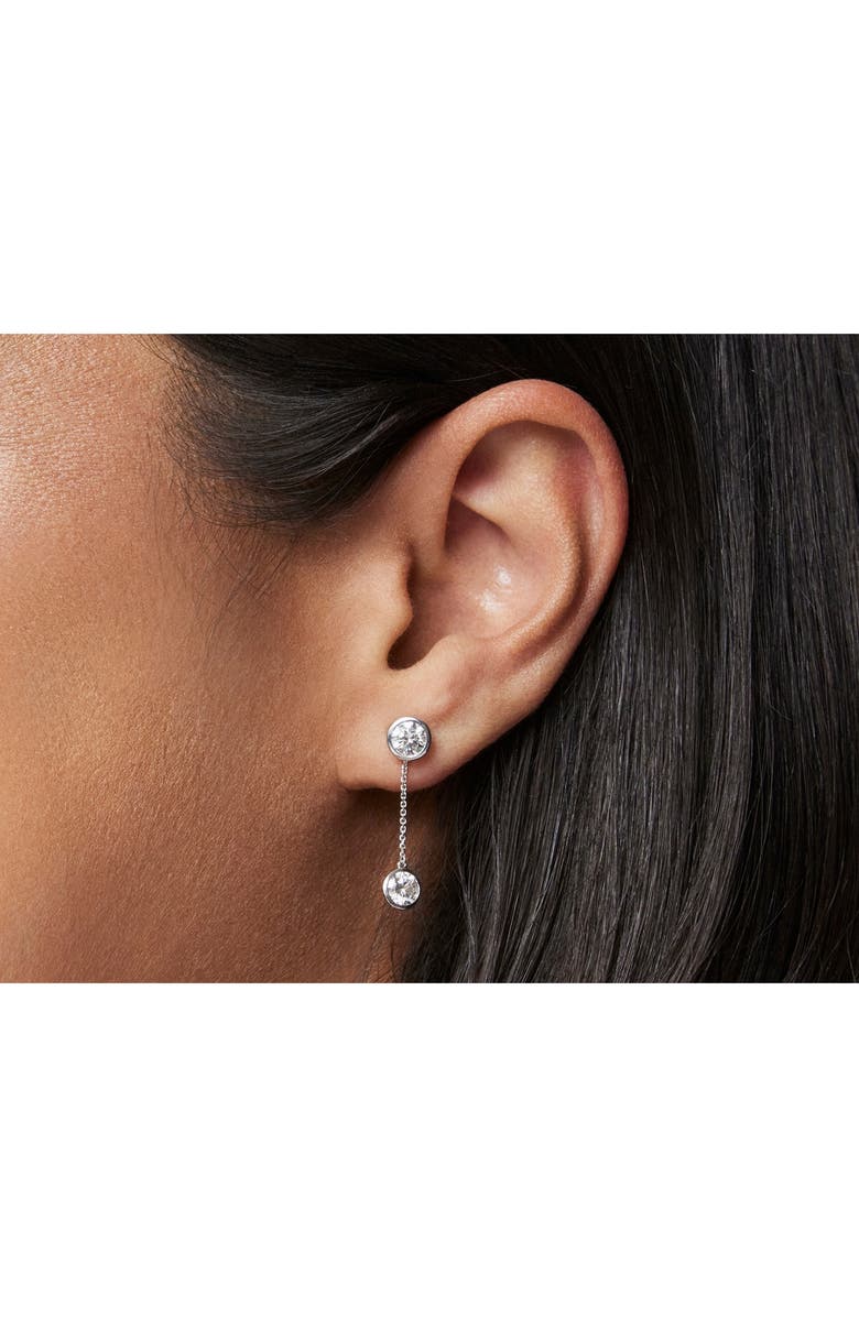 LIGHTBOX 1-Carat Lab Created Diamond Drop Earring Chain Enhancers, Alternate, color,
