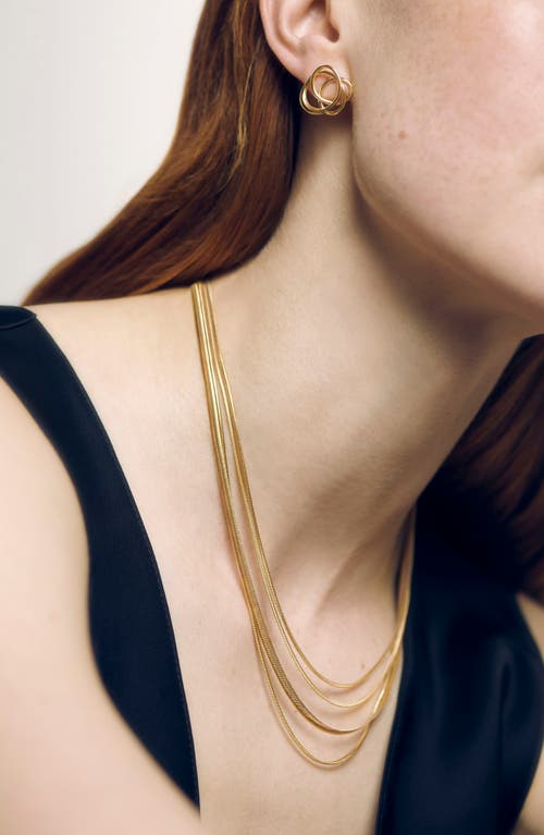 Monica Vinader Nura Wrap Stud Earrings