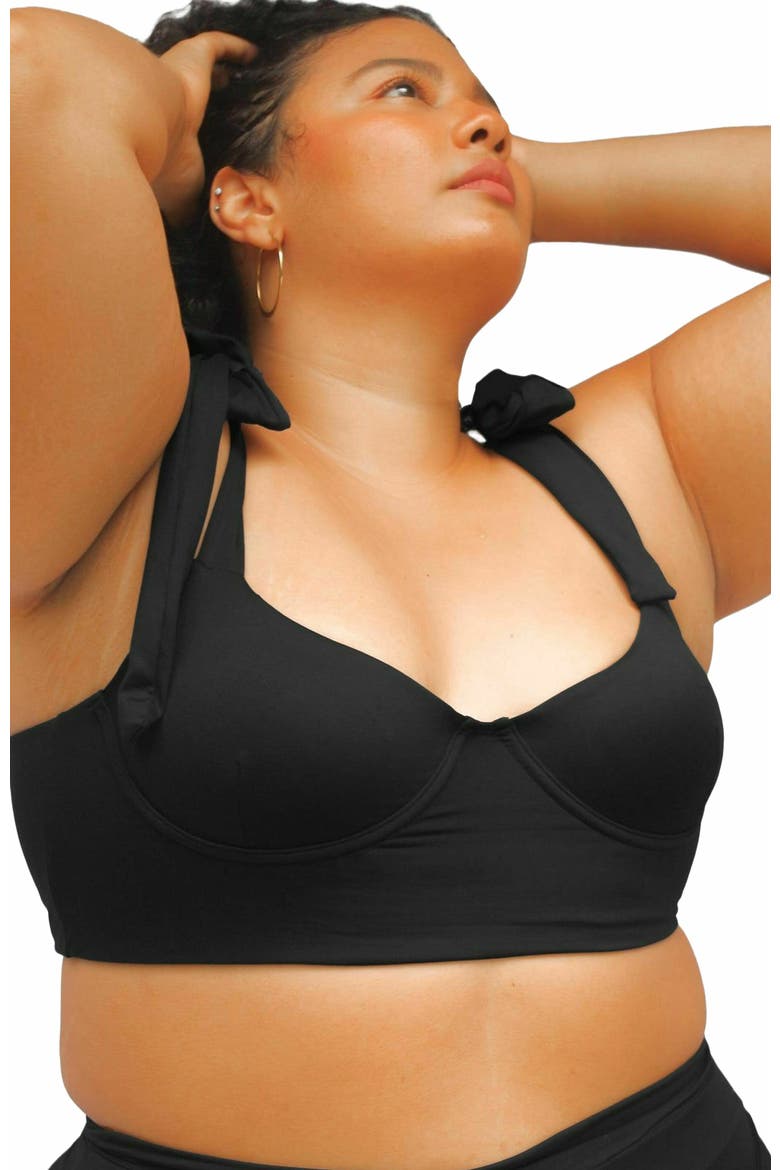 Emma Underwire Bikini Top, Main, color, Black