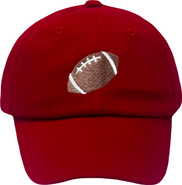 Bits & Bows Football Twill Bow Baseball Hat