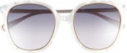 Gucci 56mm Oval Sunglasses on a Chain