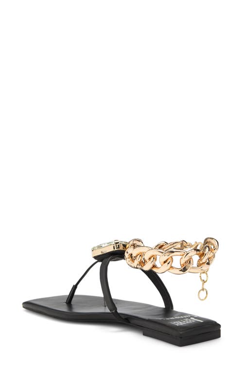 Jeffrey Campbell Ring On It Sandal In Black Gold Silver