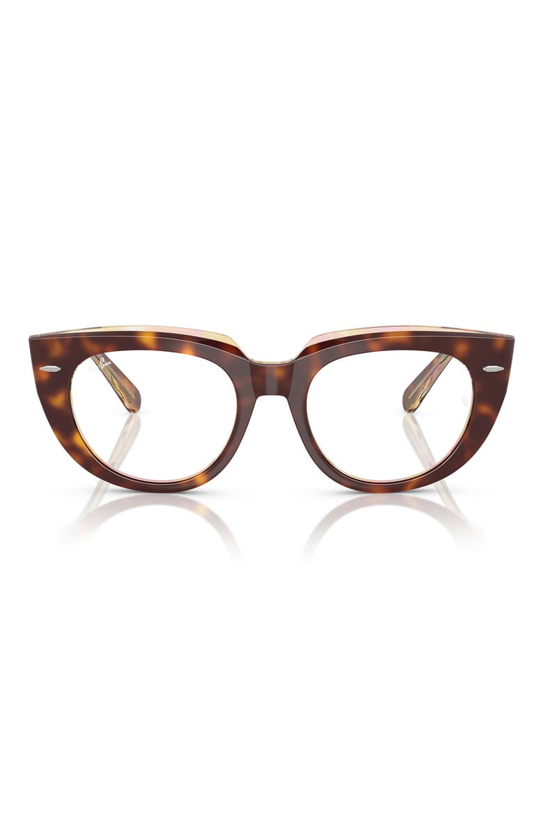 50mm Square Optical Glasses, Main, color, HAVANA