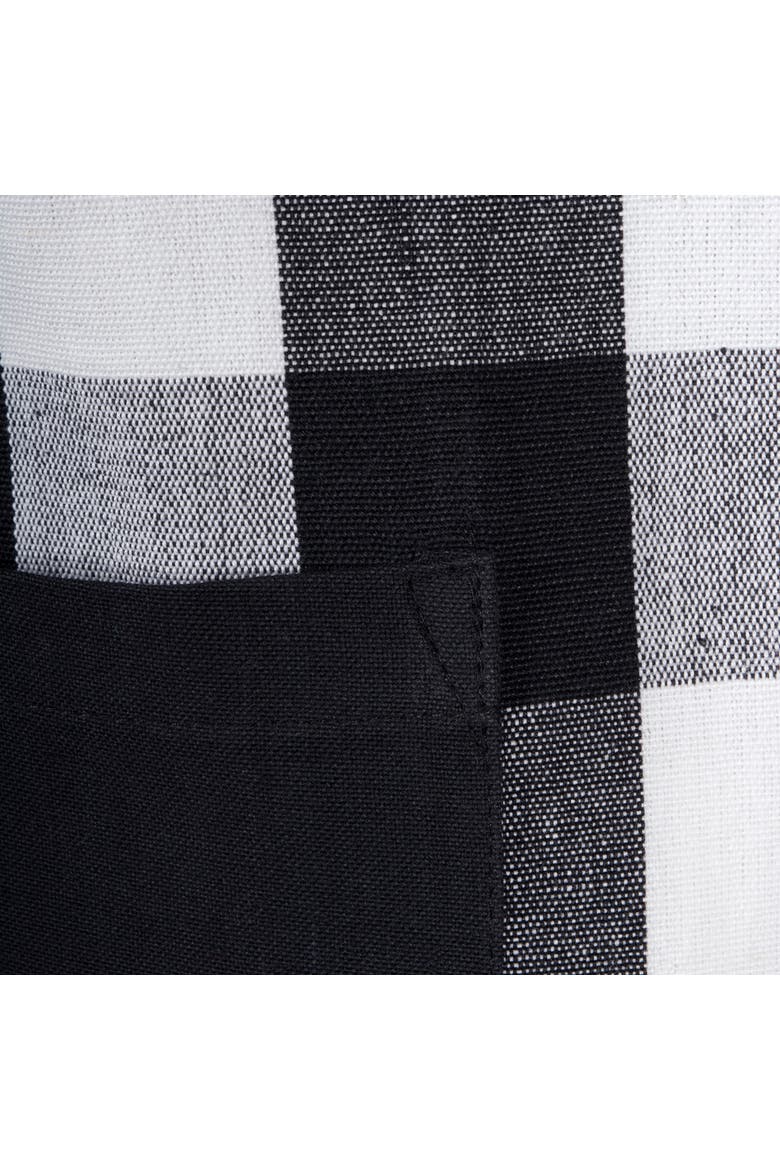 Buffalo Check Chef Apron Black & White, Alternate, color, Black & White