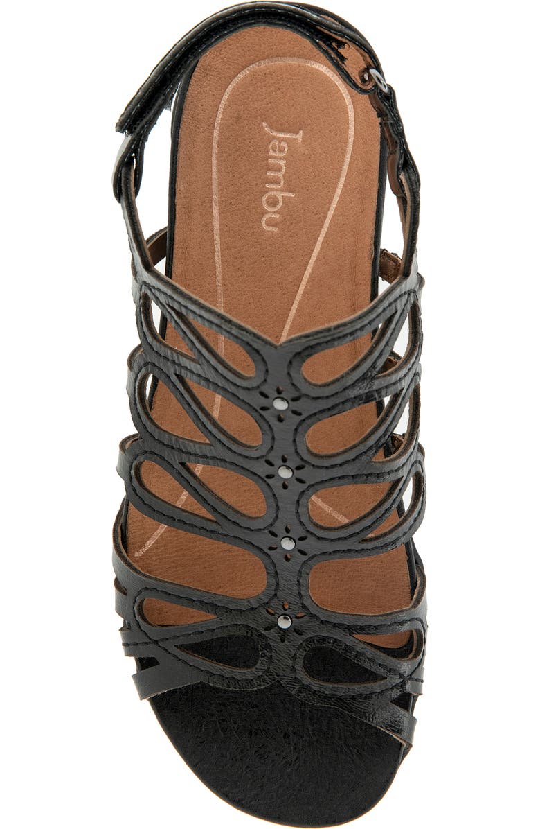 Jambu Miriam Casual Flat Sandal, Alternate, color, Oil Black