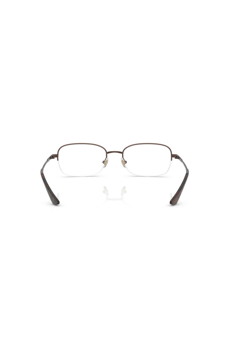 54mm Rectangle optical glasses, Alternate, color, Brown