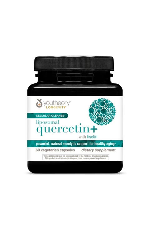 Longevity Liposomal Quercetin Fisetin Capsules 60 Vegetarian Capsules
