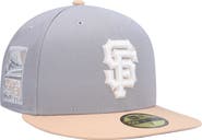 New Era Men's New Era Gray/Peach San Francisco Giants 2007 MLB All-Star Game Purple Undervisor 59FIFTY Fitted Hat