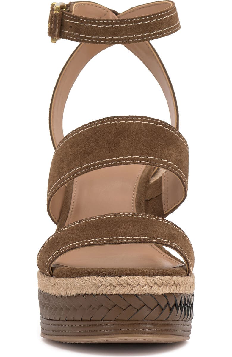 Vince Camuto Esmia Ankle Strap Platform Wedge Sandal, Alternate, color, Reishi
