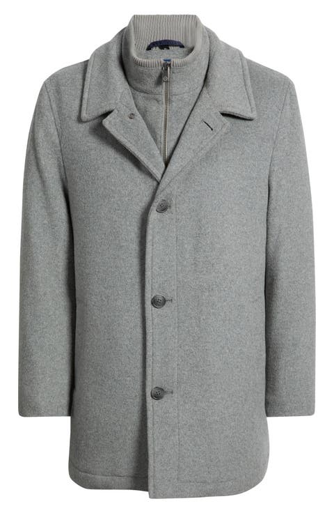 MacBeth Wool Blend Coat with Bib