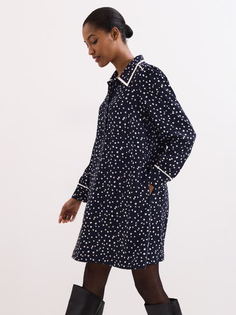 Collared Mini Tunic Dress