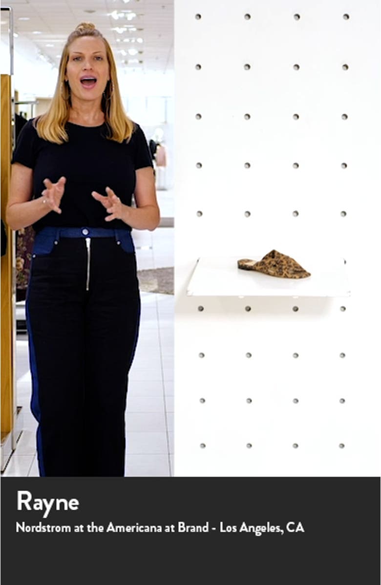 Narisa Leopard Print Twist Slide Sandal, sales video thumbnail