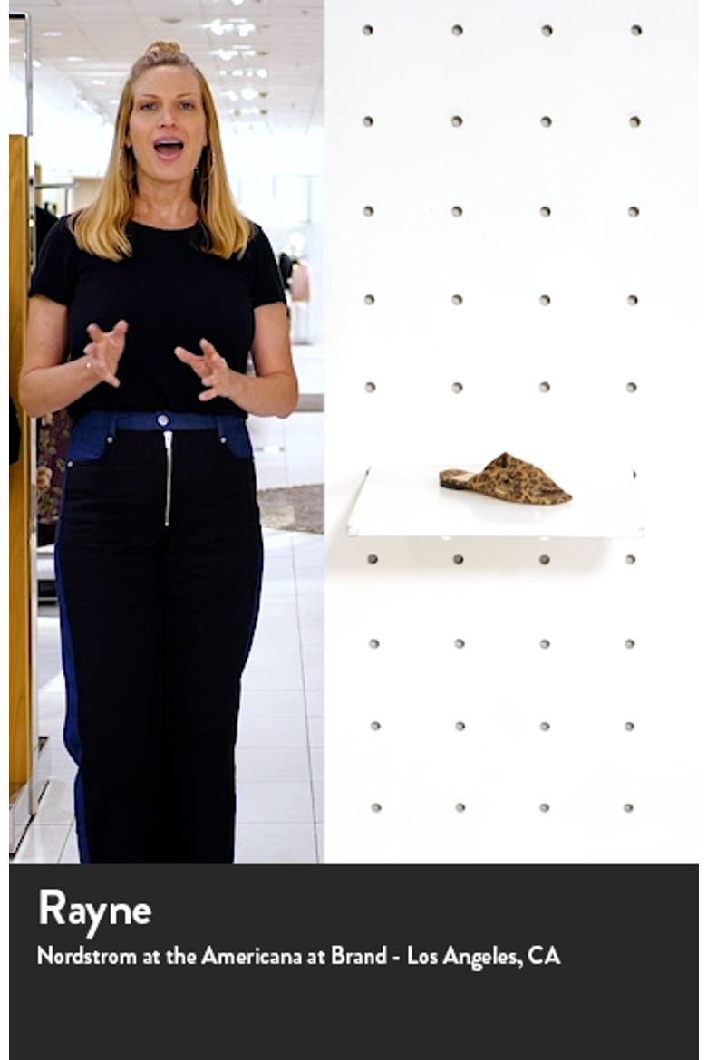 Narisa Leopard Print Twist Slide Sandal video