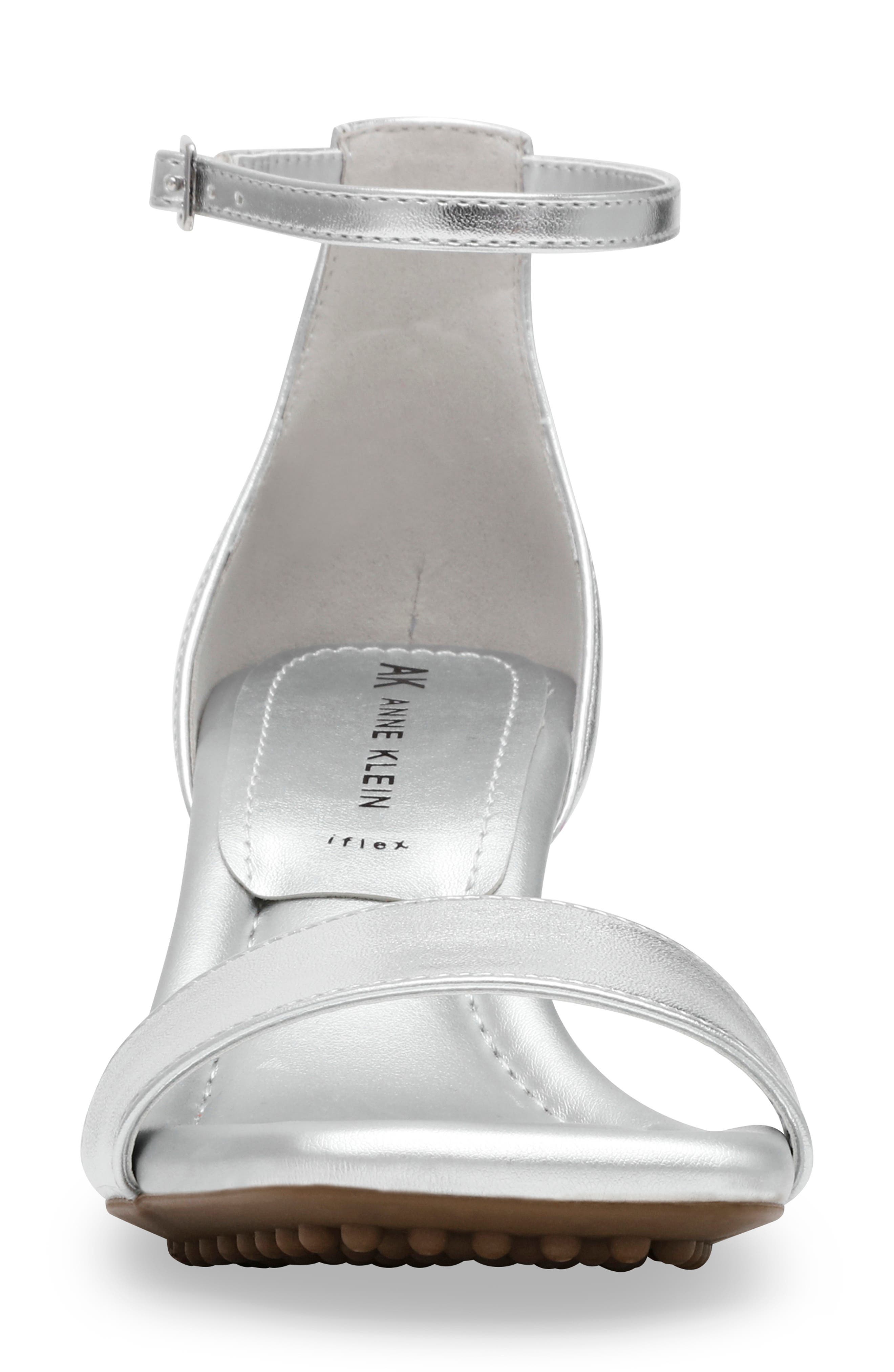 Anne Klein Jade Sandal, Alternate, color, Silver