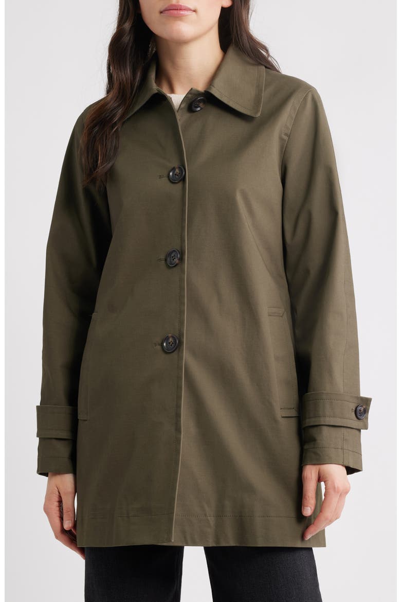 Water Repellent Rain Jacket, Main, color, LODEN