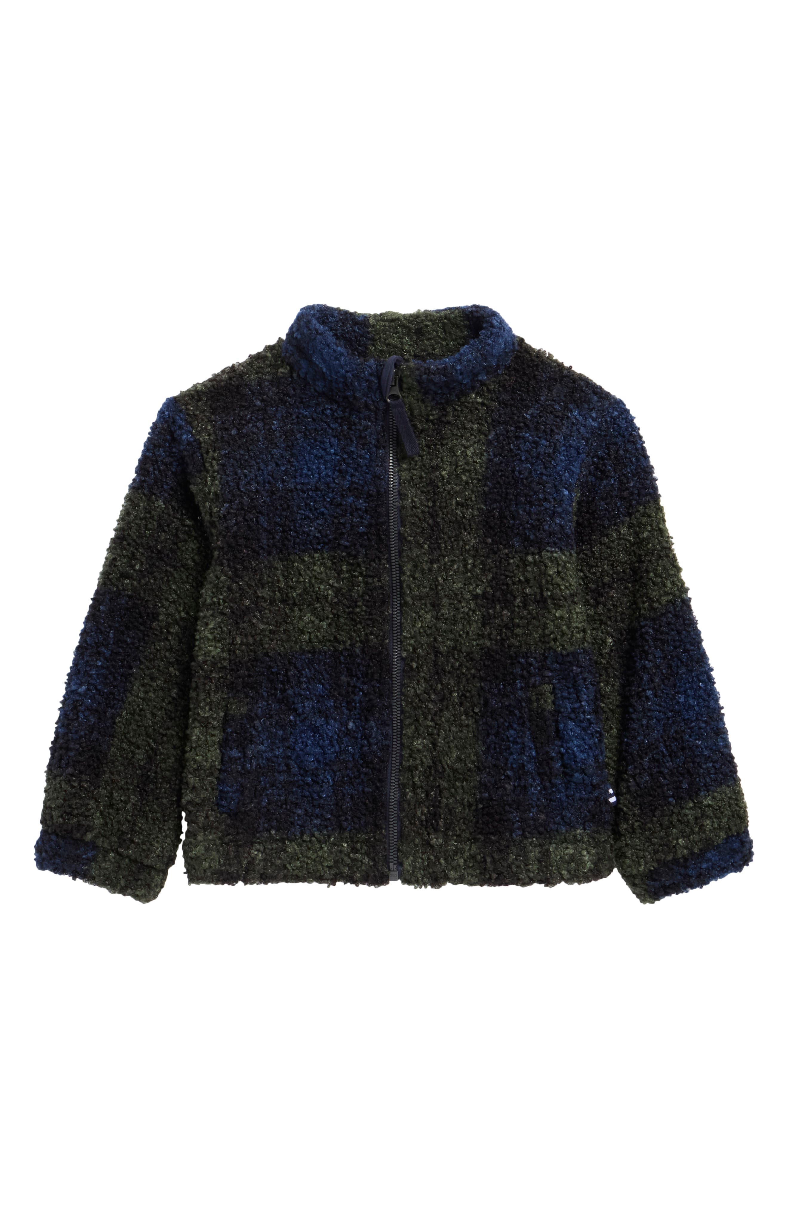 Kids' Plaid Teddy Faux Fur Jacket