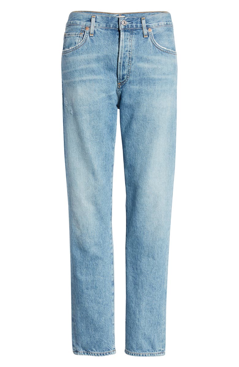 Citizens of Humanity Liya High Waist Nonstretch Organic Cotton Boyfriend Jeans, Alternate, color,