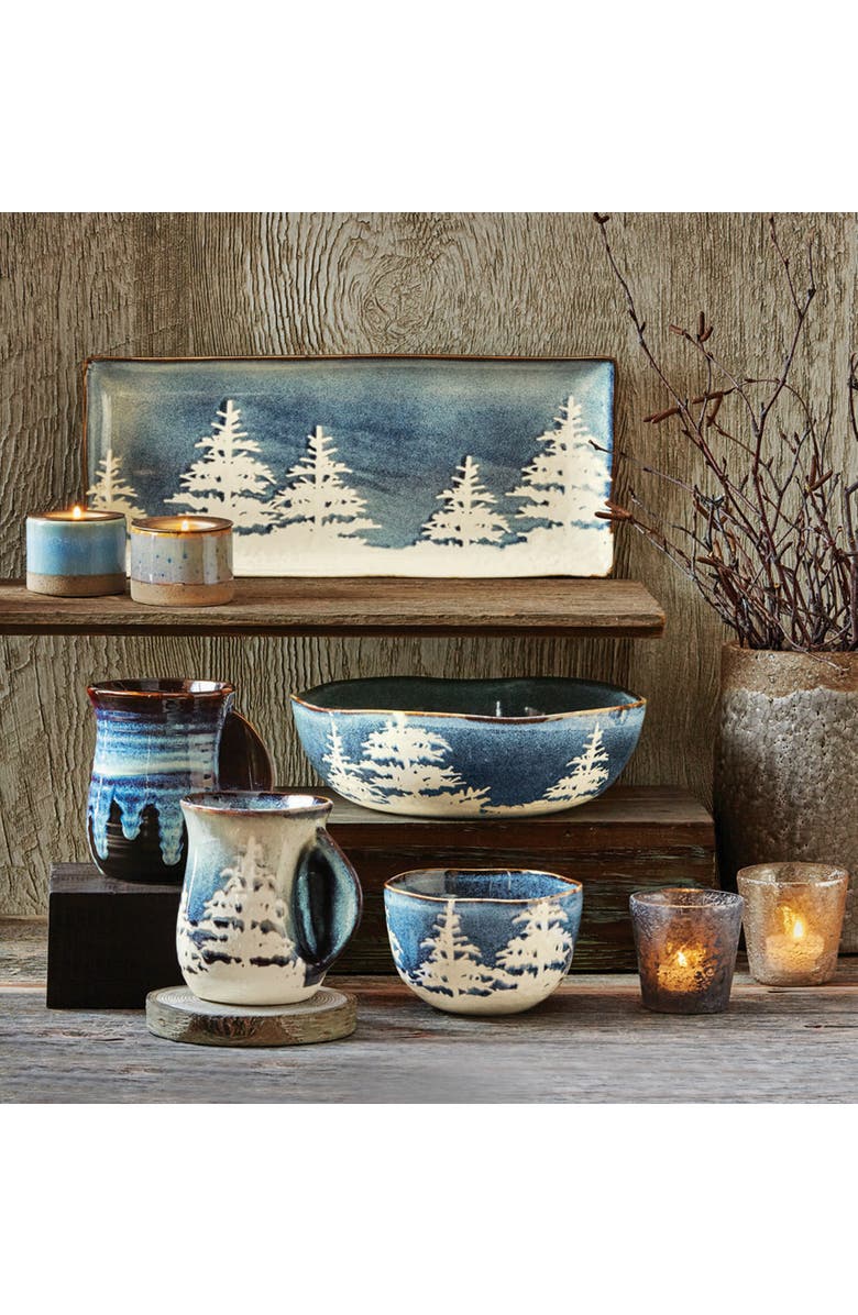 tag Midnight Blue Ceramic Forest Serving Bowl Dishwasher Safe, Alternate, color, Blue