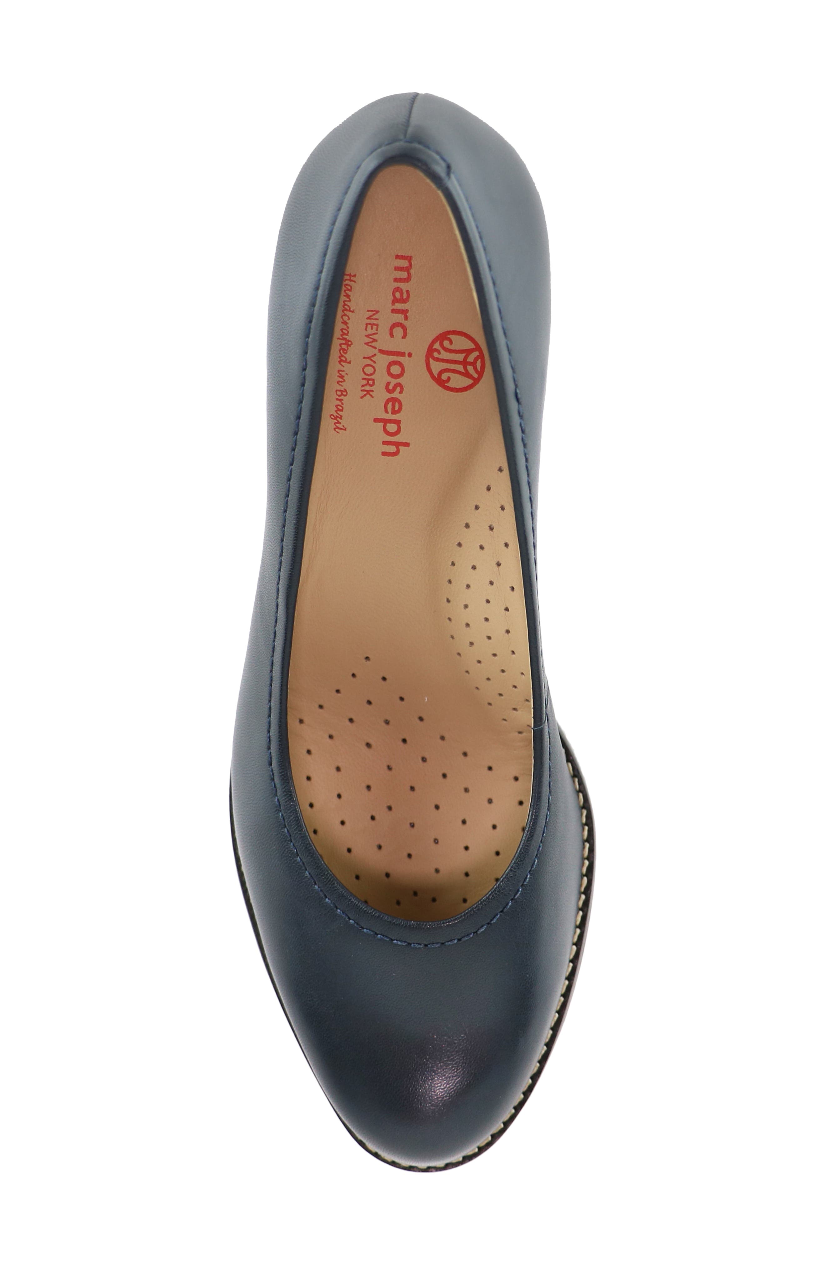NYC Leather Pump, Alternate, color, NAVY NAPA