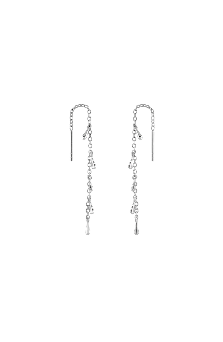 Lucy Quartermaine Drop Feeder Earrings, Main, color, Sterling Silver