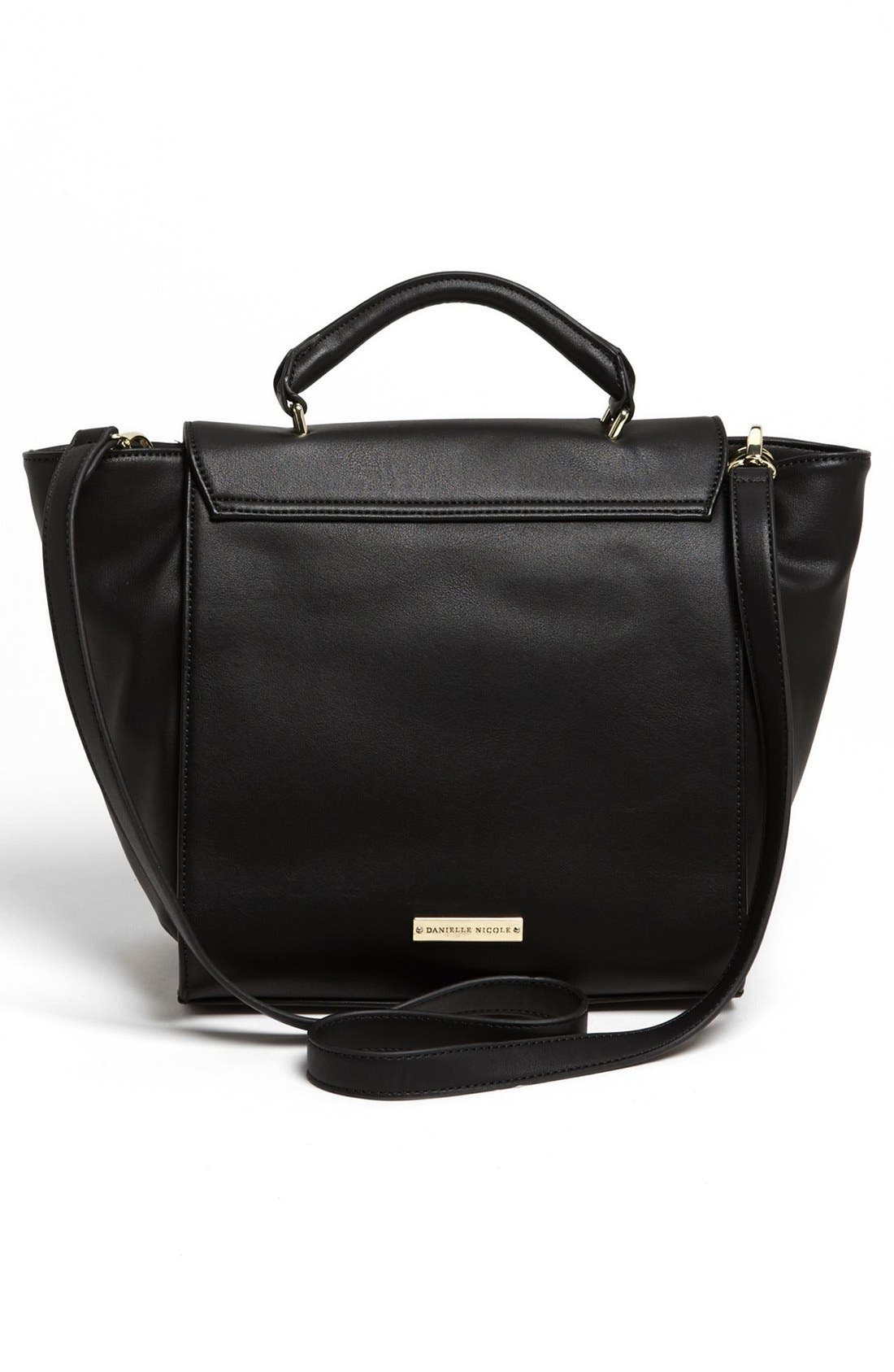 'Jaida' Satchel, Alternate, color, BLACK